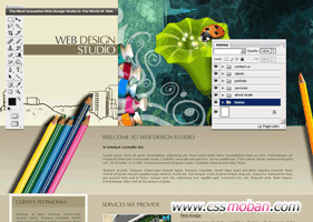 设计类企业网站CSS模板10