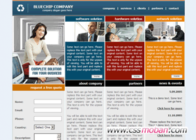 商务企业网站CSS模板05