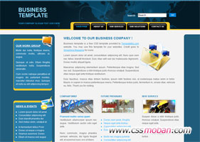 商務企業網站CSS模板66