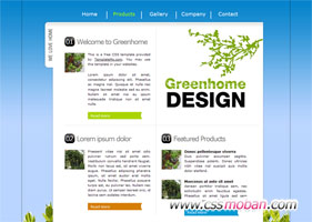 绿色家园主题CSS模板