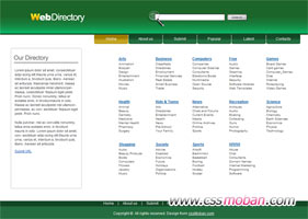 绿色分类目录网页模板