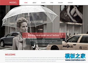 大图展示模特摄影师企业官网站模板