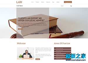 棕色law法律咨询服务企业响应式模板