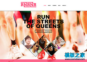 Running跑步健身俱乐部个性网站模板