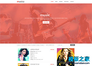 music音乐专辑门户博客html5模板
