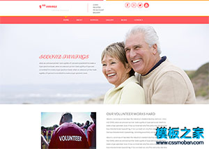 老年健康养生养老院网页模板