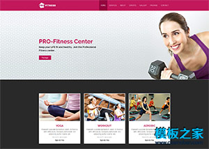 Fitness運動健身會所企業官網模板