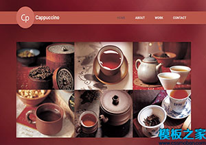 Cappuccino大氣古典養生茶館宣傳Bootstarp網站模板