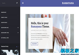 Ramayana简约个人生活主题Bootstarp网站模板