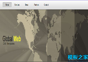 globa全站点世界地图标题多页网站模板