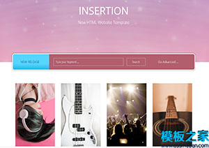 Insertion粉色UI音樂集新品發布會報名網站模板