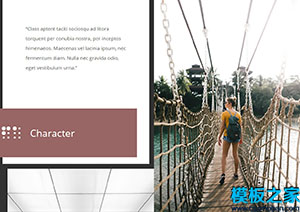 Character个人相册多色主题响应式网站模板