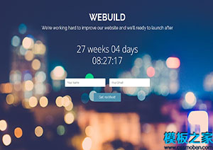 WeBuild彩色气泡UI汽修公司Bootstarp网站模板