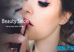 beauty salon高雅美容院協會響應式html模板