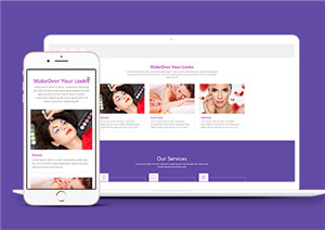 MakeOver最佳美容按摩水疗中心响应式网站模板