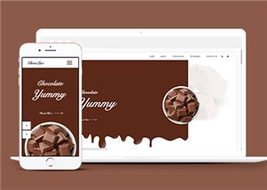 清爽美味甜品巧克力厂商官网网站模板