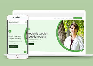 清新绿色健康养生宣传公益网站模板