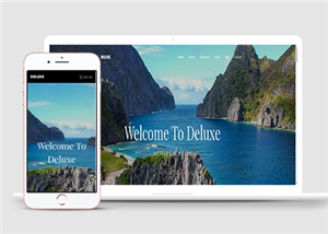 旅游度假大海島嶼主題動態HTML5網站模板