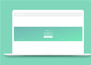 簡單寬屏綠色CSS3動態背景登錄界面模板
