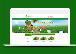 绿色农产品种植类企业网站前端模板