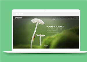 绿色简洁大气农业科技公司网站模板