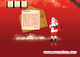 漂亮的圣誕節網絡郵件CSS模板