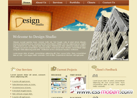 设计类企业网站CSS模板01
