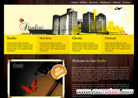 設計類企業網站CSS模板04