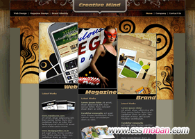 設計類企業網站CSS模板08