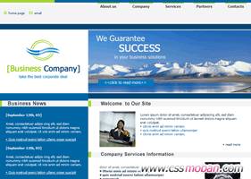 商务企业网站CSS模板04