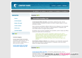 商务企业网站CSS模板10