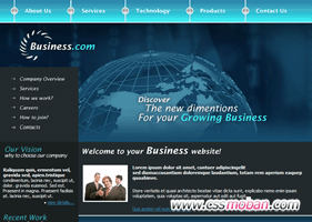 商务企业网站CSS模板18