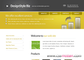 商務企業網站CSS模板28
