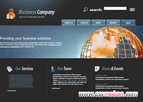 商务企业网站CSS模板31