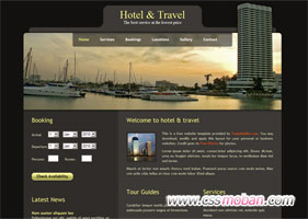 酒店企業網站模板