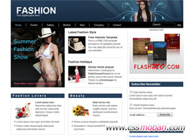 時尚的新聞網站CSS模板