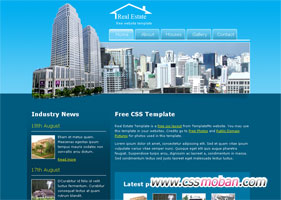 房地产商务网页模板