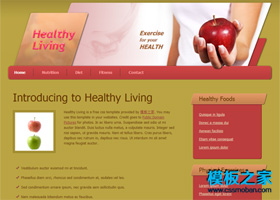 淡黃色果蔬類企業網站模板