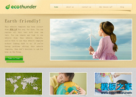 淡棕色精致漂亮的企业网站模板
