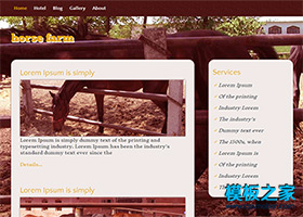 棕色馬棚企業網站模板