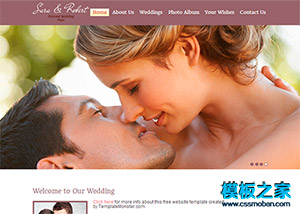 粉色宽屏婚恋交友商务企业网站模板