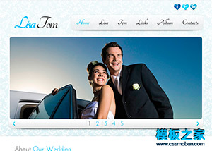 大氣婚紗攝影企業網站模板