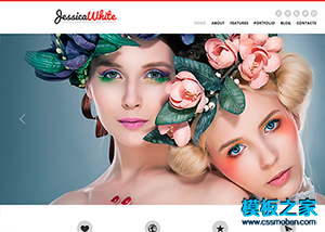 漂亮大屏大氣婚紗攝影商業網站整站模板