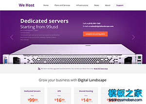 webhost企业网站域名空间官网模板