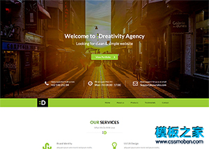 绿色移动互联网技术开发企业网站模板