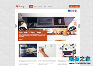 橙色漂亮商務vi設計公司網頁整站模板