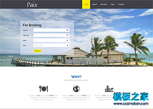 在线旅游旅行社机票预订网页模板