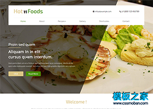 绿色精品披萨西餐厅企业网页模板