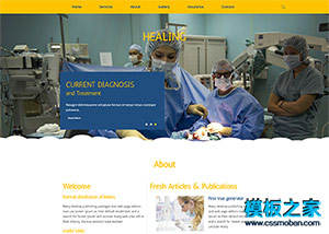 醫院醫療機構企業響應式網站模板