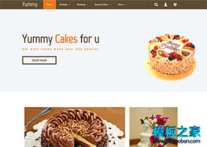 蛋糕网店O2O在线商城bootstrap模板